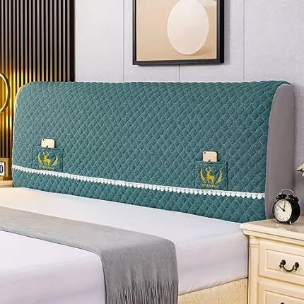 RTYHN Bed Headboard Cover, Slipcover Upholstered Headboard, Thickening Stretchy Protection Dust Cover for Double Bed/Small Double Headboard Prote