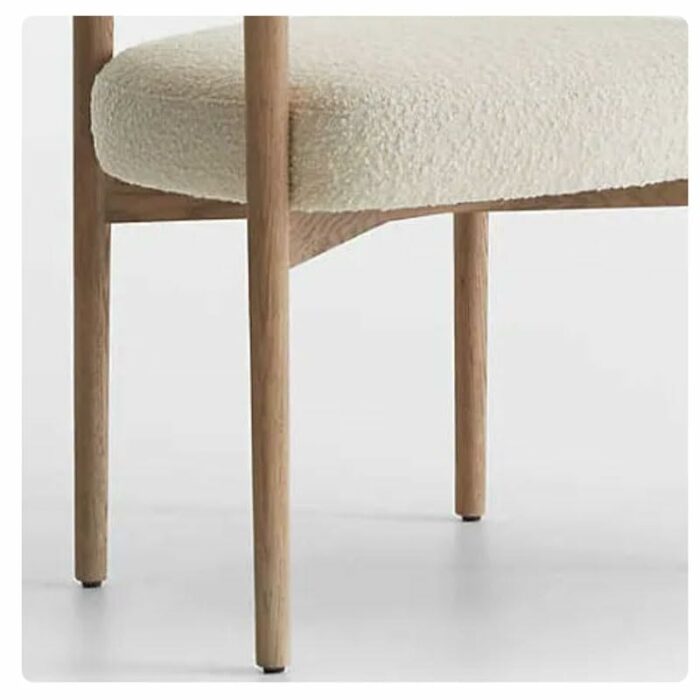 LXXSH Comfortable Wood Dining Chairs Armrest Backrest Chair Upholstered Makeup Kitchen Furniture (Color : D, Size : 55x66.7x71)