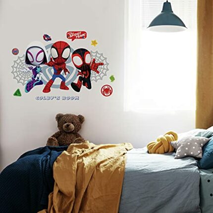 RoomMates RMK4926GM Spidey and His Amazing Friends Giant Headboard Peel and Stick Wall Decal