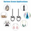 WAREMAID Hammock Chair Hanging Kit Swing Ceiling Mount, Heavy Duty Swing Hanger Hook, Playground Screw Bracket Hanging Chair, Yoga, Tree, Gym, Ro