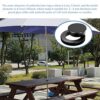 Umbrella Hole Ring Set, 1 Set Table Insert Parasol Hole Ring Plug & Cap, Umbrella Thicker Hole Ring Plug Set for Garden Deck (1.85in)