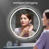 Wall Mounted Illuminated Led Bathroom Mirror with Demister, Dimming Function, and Touch Sensor Switch for Makeup Cosmetic Shaving, Led+antifog, 7