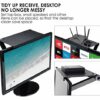 TV/PC Top Shelf Mount, 34CM (13-Inch) Wide Platform No Tool Required, for Routers/Cable Boxes/Games Consoles/DVD Player1