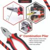 True Face Pliers Set 3 Pcs Side Cutter Sets Long Nose Pliers Wire Cutters Grips Tools 15cm