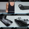 EVO Gym - Portable Home Gym Strength Training Equipment, at Home Gym | All in One Gym - Resistance Bands, Base Holds Gym Bar & Handles for Travel