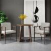 WALNUT Wooden Dining Chair Table Kitchen Designer Arm Chair Living Room Balcony Office Household Items