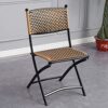 WALNUT Garden Chairs Table Set Rattan Furniture Dining Folding Chairs Lazy Lounge Chair Balcony Summer Chair Home Backrest Dining Table (Size : L