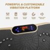 Dripex Vibration Plate Exercise Machine, Whole Body Workout Fitness Vibration Plate, Vibration Power Plate with Resistance Bands,Slim Vibration P