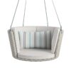 WALNUT Patio Garden Entrance Terrace Wicker/Rattan Porch Swing, Gray, Taupe (Color : A)