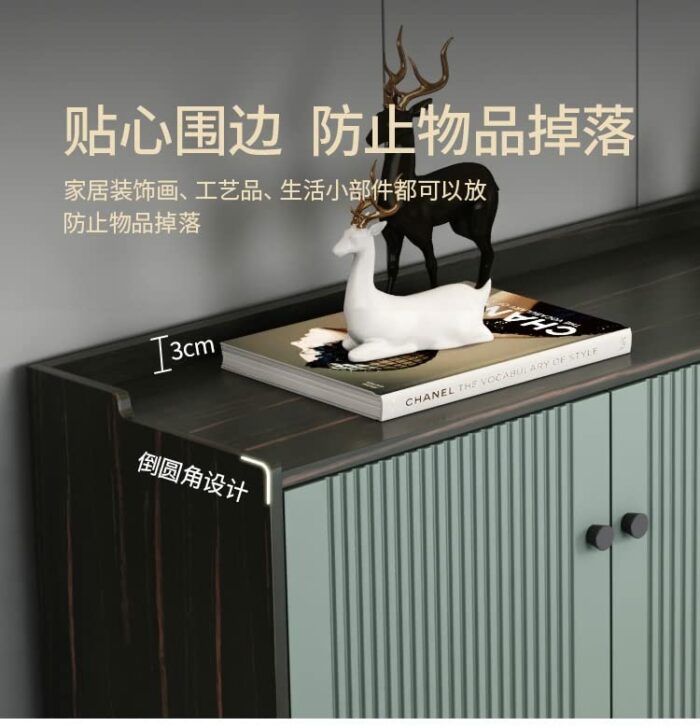 EYHLKM Multifunctional Simple Shoe Cabinet Storage Shoe Rack Save Space Hallway Furniture (Color : Argento, Size : 120cm)