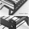 Towel Rack Holder Bathroom Wall Mounted with Storage Shelf and 5 hook rack Enlarge the design Space Aluminum Towel Rails for save Space