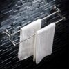 Towel Rack Towel Bar Towel Rail 304 Stainless Steel Double Lever Towel Bracket Towel Rail Wall Hanging Towel Holder for Bathroom Balcony Kitchen