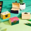 Taiyin 20 Pcs Unfinished Treasure Chest Box Small Wooden Box Mini Treasure Box with Locking Clasp Pirate Chest Party Favors for DIY Crafts Home D