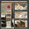 11" W Skinny Bathroom Storage Cabinet, 2/3/4 Tier Toilet Paper Holder Cabinet with Drawers, Narrow Pantry Cabinet for Bedroom, Bathroom, Office,