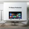 TV Base Pedestal Feet Table Top TV Stand Mount Legs with Weight Capacity 99Lbs, Mounting Holes Distance 2.16in/5.5cm or Within 1.77in/4.5cm TV Pe