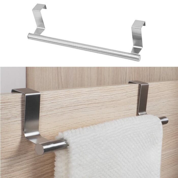 Towel Rail Over the Door Towel Holder Stainless Steel Stainless Steel Anti Slip Over Rea Towel Holders Without Drilling Waterproof and Rustproof