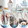 APPASO Kitchen Sink Mixer Taps with Pull Out Spray, Solid Stainless Steel Pull Out Kitchen Tap with 3 Modes, Brushed Nickel High Arch Single Hand