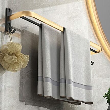 HIGOH Towel Racks, Towel Rail for Bathroom,Hand Towel Holder,Bathroom Rack Single Towel Bar,Toilet Wall Hanging Light Shelf