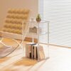 Cuguords Clear Acrylic Side Table for Small Spaces, Acrylic Nightstand for Bedroom Set of 2, 3 Tire Coffee/End Table for Living Room, Bedside Tab