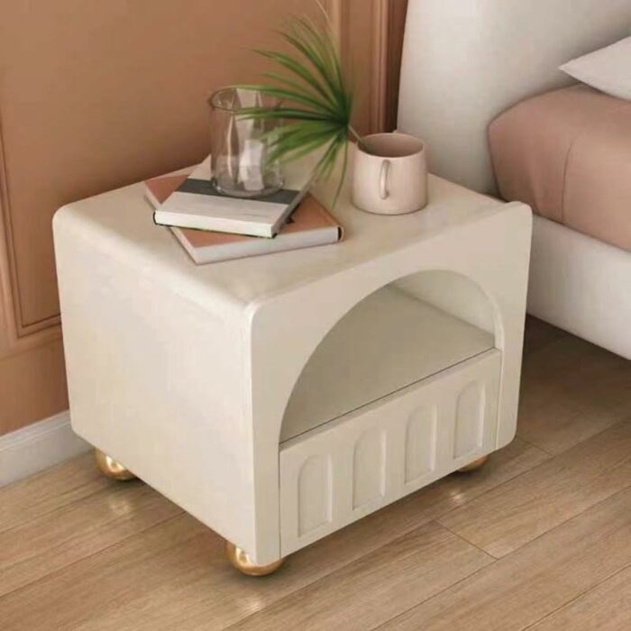 N/A Cream-style French Bedside Table Designer Room Locker Small Bedside Cabinet