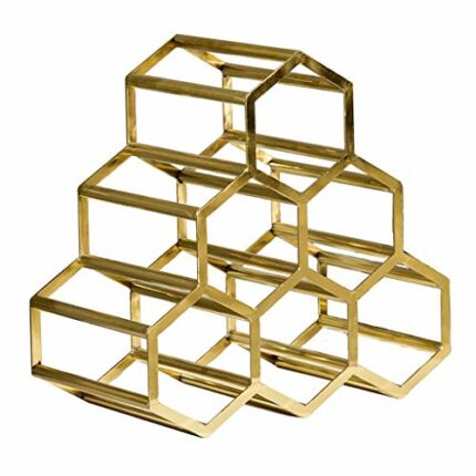 Countertop Wine Rack Modern Minimalist Metal Stainless Steel Bottle Rack Home Decor Bottle Storage Rack Retro Kitchen Desktop Finishing Bottle Ra