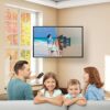 PERLESMITH TV Wall Mount for 13-42 Inch Flat or Curved TVs & Monitors, Full Motion TV Wall Mount with Articulating Arms Swivel Tilt Extends, Corn
