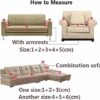 Thick Sofa Covers 1/2/3/4 Seater Pure Color Sofa Protector Velvet Easy Fit Elastic Fabric Stretch Couch Slipcover size 2 Seater:145-185cm (Light