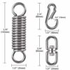 WAREMAID Hammock Chair Hanging Kit Swing Spring Hardware, Heavy Duty Suspension Swivel Hanger Hook for Punching Bags, Heavy Bag, Hanging Chair, S