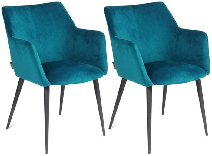 dining chair Business Dining Chairs Set Office Reception Chairs Kitchen Velvet Dining Chair Soft Cushion Carbon Steel Non-Slip Feet Scandinavian