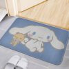 Cinnamoroll Flannel Bath Mat Non Slip Washable Welcome Indoor Outdoor Entry Way Kitchen Floor Rug 31.5 X 20 Inch