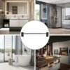 Towel Rail No Drilling, Guest Towel Rack Self-Adhesive, Brushed Stainless Steel Towel Rail Wall Mounted, Bathroom Towel Rail Extendable 15.75-29.