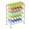 OYEAL Water Bottle Storage Rack 5 Tier Bottled Water Holder Organizer Freestanding Floor Beverage Soda Drink Stand Shelf for Kitchen Pantry Can S
