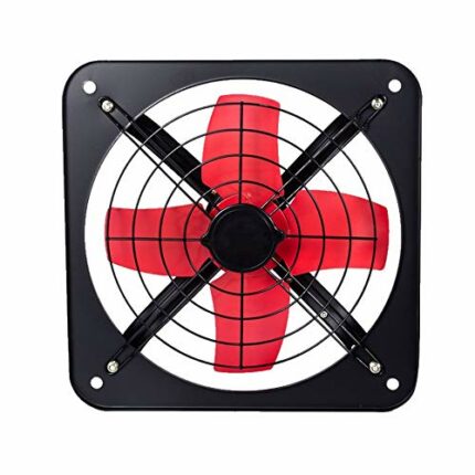 JEONSWOD Kitchen Exhaust Fan Oil Extraction Fan Powerful Window Type Industrial Exhaust Fan All-Iron Ventilation Fan Metal Exhaust Fan
