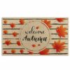 Bayson Autumn Door Mat Hello Autumn Indoor Front Doormat Non-Slip Patio Entrance Mat Durable Natural Rubber Easy Clean Patio Entrance Mat 17x30In