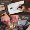 BIIB Gifts for Men, Multi Tool Pen with LED, Mens Gifts for Dad Gadgets for Men Camping Accessories, Birthday Gifts for Men Who Have Everything,