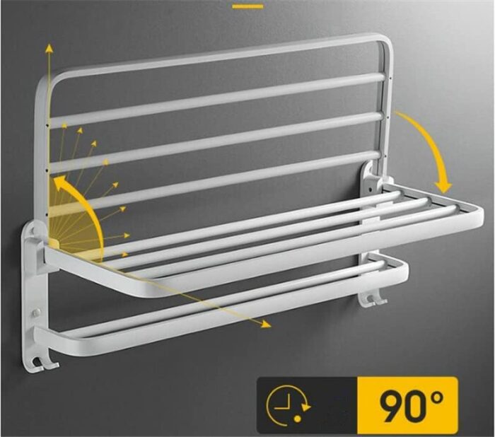 HIGOH Towel Racks,Bathroom Towel Rack Wall Mounted Towel Holder,Bathroom Accessories Towel Rail,Towel Holder,Bathroom Shelf,Towel Rack,Bathroom H