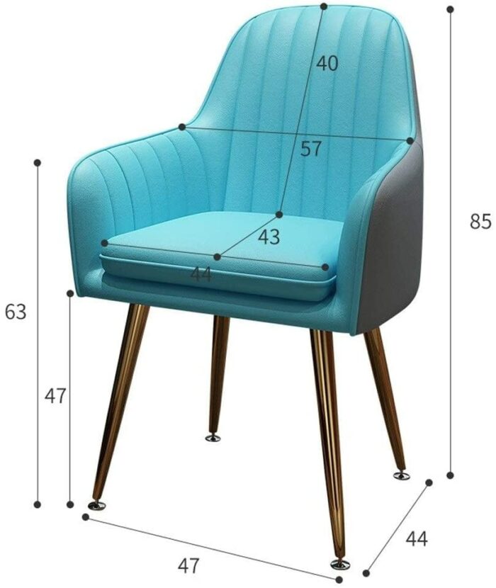 dining chair Kitchen Dining Chairs Set Office Business Chairs, Kitchen Side Modern Leather Dining Chair Armchair Anti-Slip Foot Pad Adjustable De