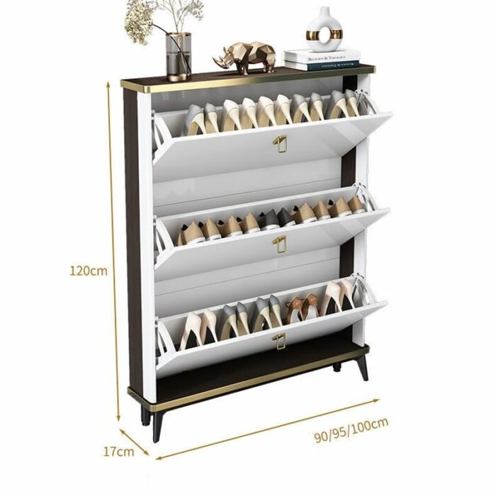 TJLSS Household Furniture Shoe Cabinet Dormitory Hallway Entrance Shoe Rack Apartment Hotel Storage Rack Shoe Rack (Color : D, Size : 100 * 17 *