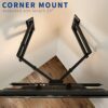 VIVO Corner TV Wall Mount for 37 to 70 inch LCD LED Plasma Flat Screens, Full Motion Articulating Bracket, VESA up to 600x400, MOUNT-CR70C