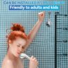 Wansiven Hand Shower Holder, 360° Adjustable Shower Holder Strong Paste Shower Head Holder No Drilling Universal Shower Holder Wall Mount ABS Pla