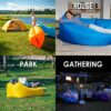 Chiniyoyo Inflatable Sofa, Inflatable Lounger Air Sofa Portable,Waterproof Anti-Air Leaking Design, Ideal Couch for Backyard Lakeside Beach Trave