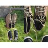 Cabilock 4pcs Steel Clo with Hooks Hanger Dry Shoe Rack Hangers Metal Slippers for Shelf Home Organizer Hook Space Boot Racks Display Drying Hous
