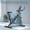 Exercise Bike-Stationary Bikes Indoor Cycling Bike, Spin Bike Belt Drive Indoor Exercise Bike with LCD Monitor and Comfortable Seat Cushion