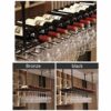 Ceiling Stylish Simplicity Wine Racks Stylish Simplicity Industrial Retro Home Goblet Racks Decoration Bottle Racks Adjustable Height Bar Floats