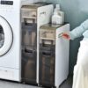 Bathroom Storage Cabinet Slim Toilet Paper Storage Cabinet Bathroom Floor Cabinet Freestanding Multipurpose Storage Cabinet With Drawer Freestand