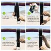 ANGGO Tree Swing Hanging Straps, Outdoor Hammock Straps Adjustable Holds 2200 lbs, 5ft/152cm Swing Hanging Strap Kit with Safer Lock Snap Carabin
