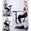 TWDYC Mini Stepper,Fitness Stair Stepper - Portable Twist Stair Stepper Adjustable Resistance,Fitness Exercise Machine with Resistance Bands Dura
