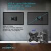 Cheetah Mounts ALAMB Articulating Arm (15” Extension) TV Wall Mount Bracket for 12-24” TVs and Displays up to VESA 100 and up to 40lbs, Including