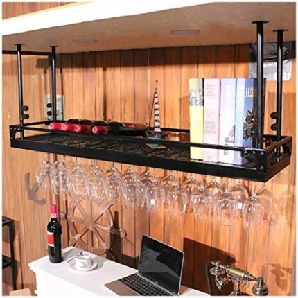 Stylish Simplicity Down Stylish Simplicity Industrial Retro Wine Rack Iron Stylish Simplicity Wine Glass Holder Household Goblet Holder Adjustabl
