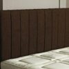 CROWNBEDSUK APOLLO CHENILLE HEADBOARD 2ft6,3ft,4ft,4ft6,5ft,6ft Aubergine, 4ft6 (Double)